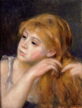 Pierre Auguste Renoir : Head of a Young Woman III